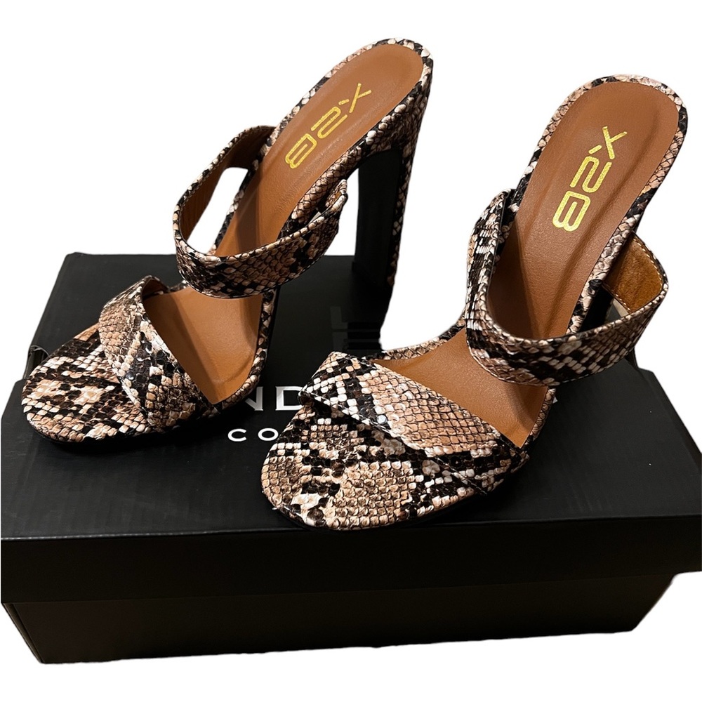 Snake Print Heels